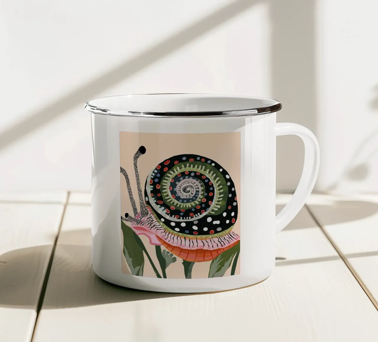 Esploratore di giardini tazza in smalto da ArtsySesta