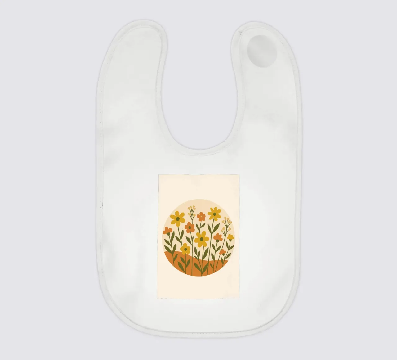 Wildflower Circle bavaglino da LisaArtes