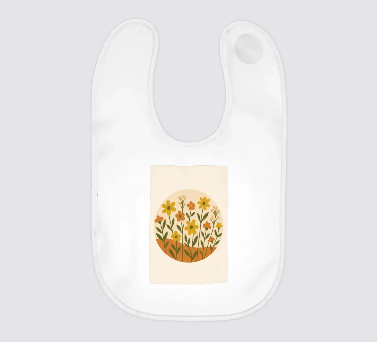 Wildflower Circle bavaglino da LisaArtes