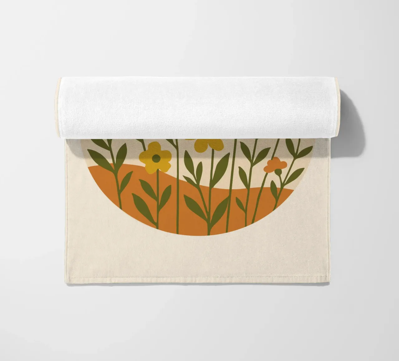 Wildflower Circle telo mare da LisaArtes