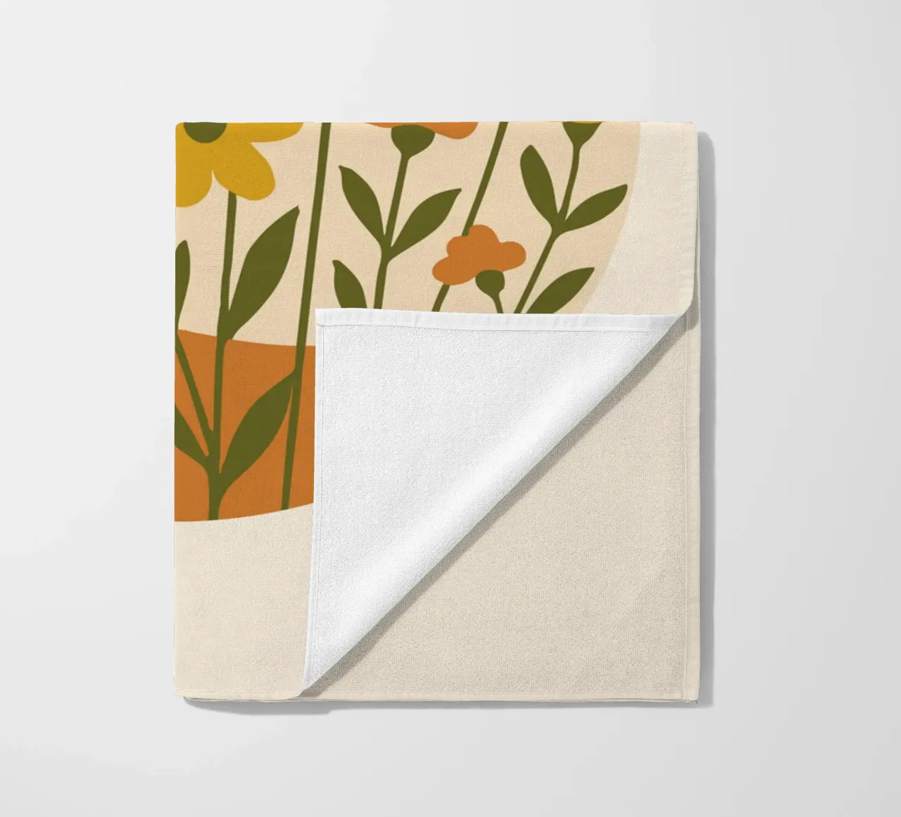 Wildflower Circle telo mare da LisaArtes