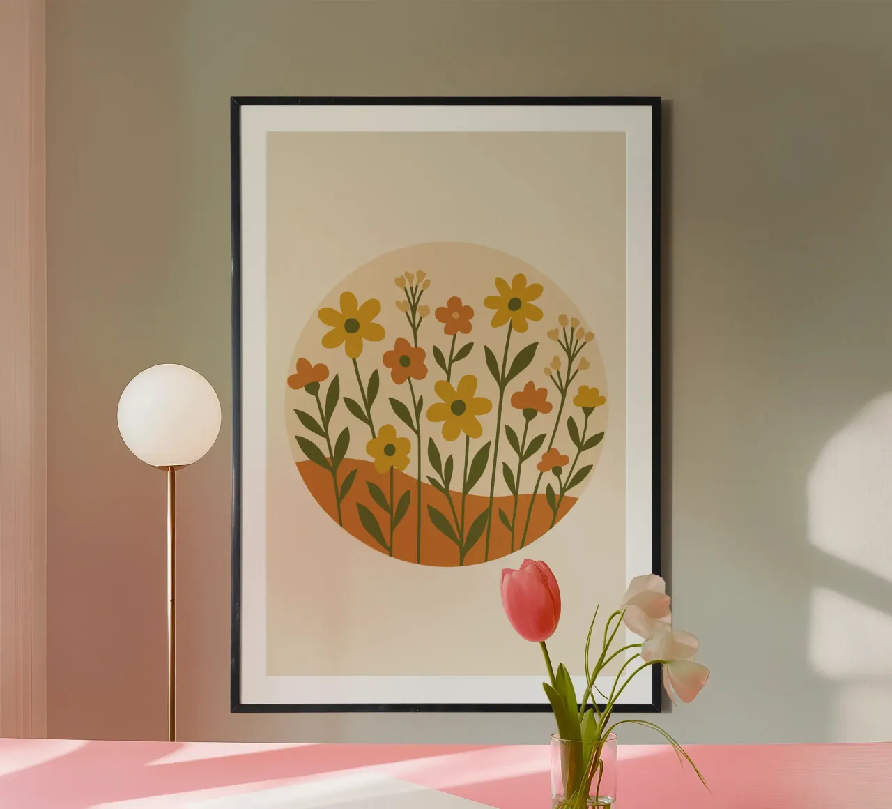 Wildflower Circle poster da LisaArtes