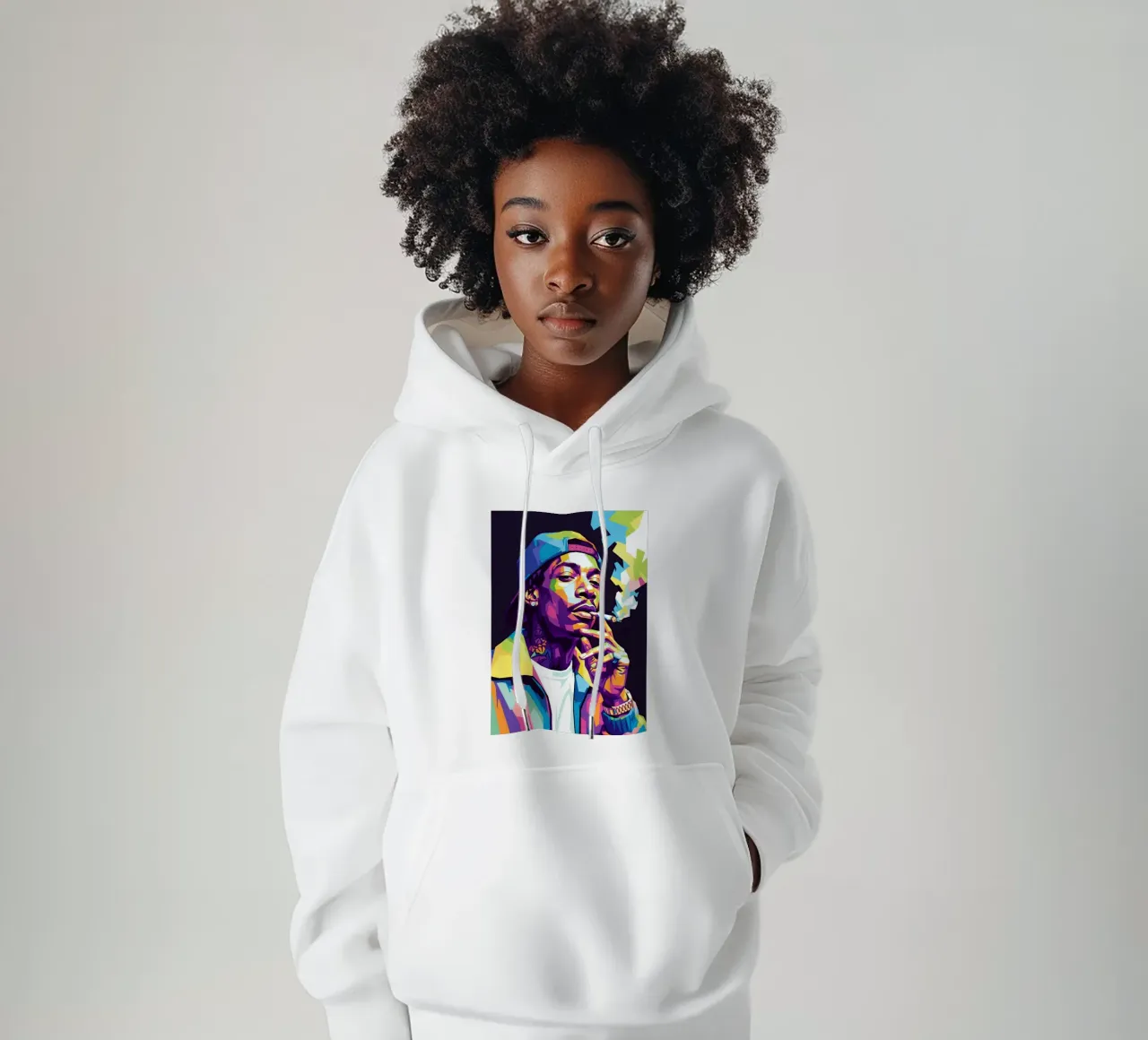 Wiz Khalifa si gode le sigarette #2 felpa con cappuccio da Hantamrata