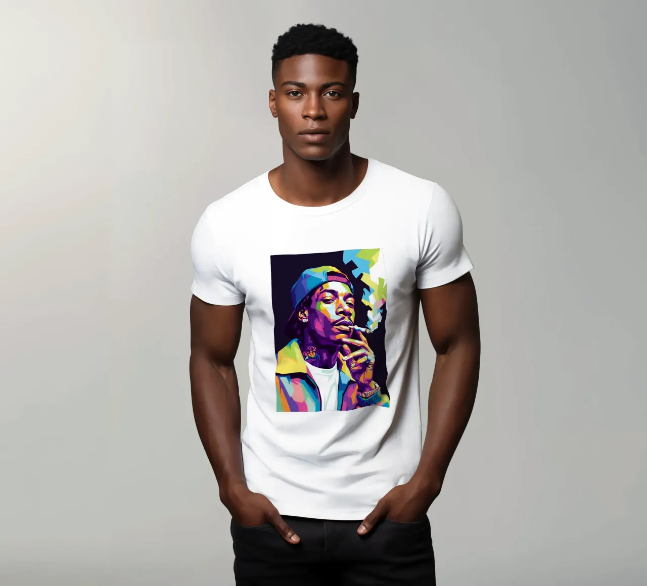 Wiz Khalifa si gode le sigarette #2 t-shirt da Hantamrata