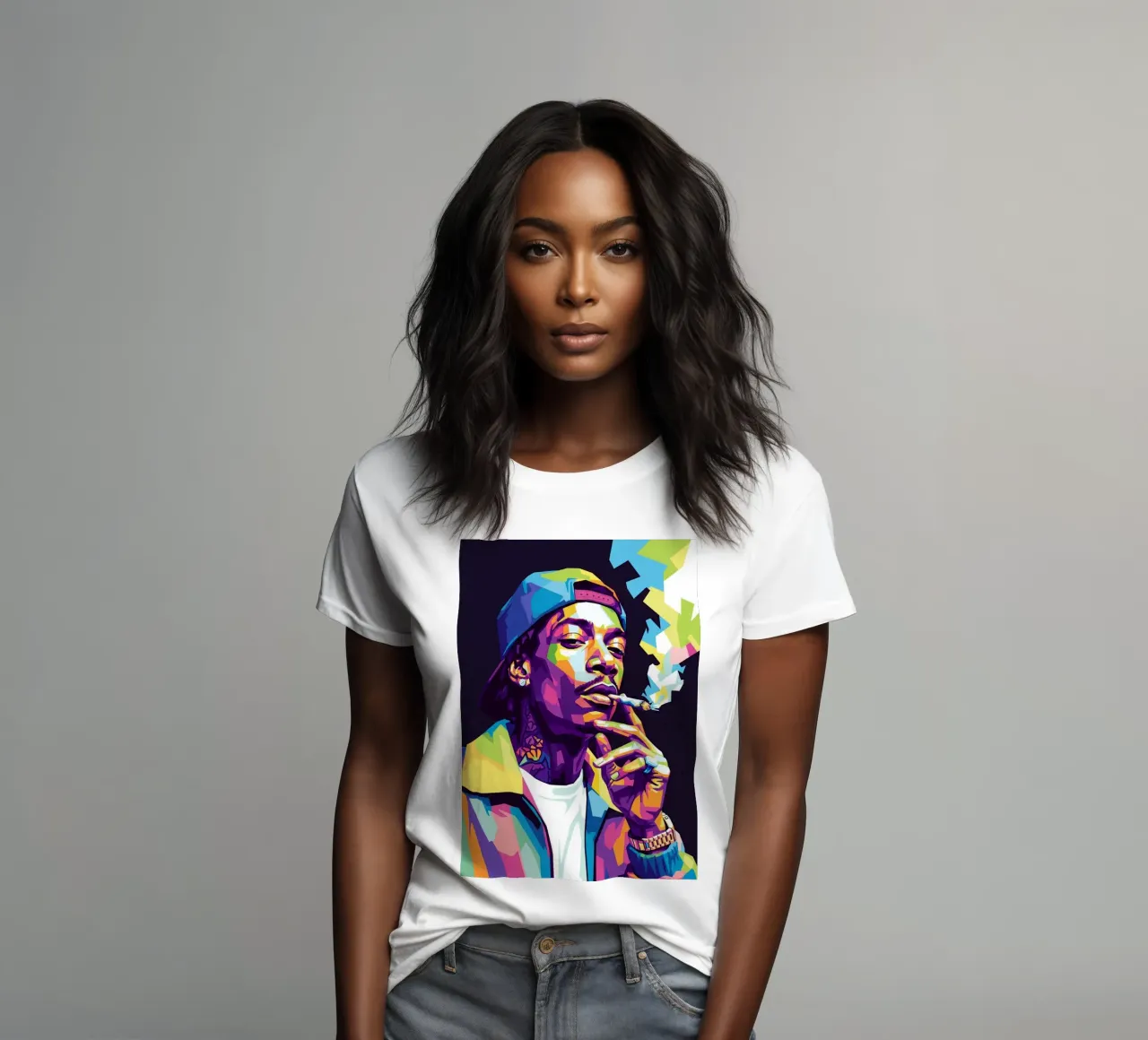 Wiz Khalifa si gode le sigarette #2 t-shirt da donna da Hantamrata