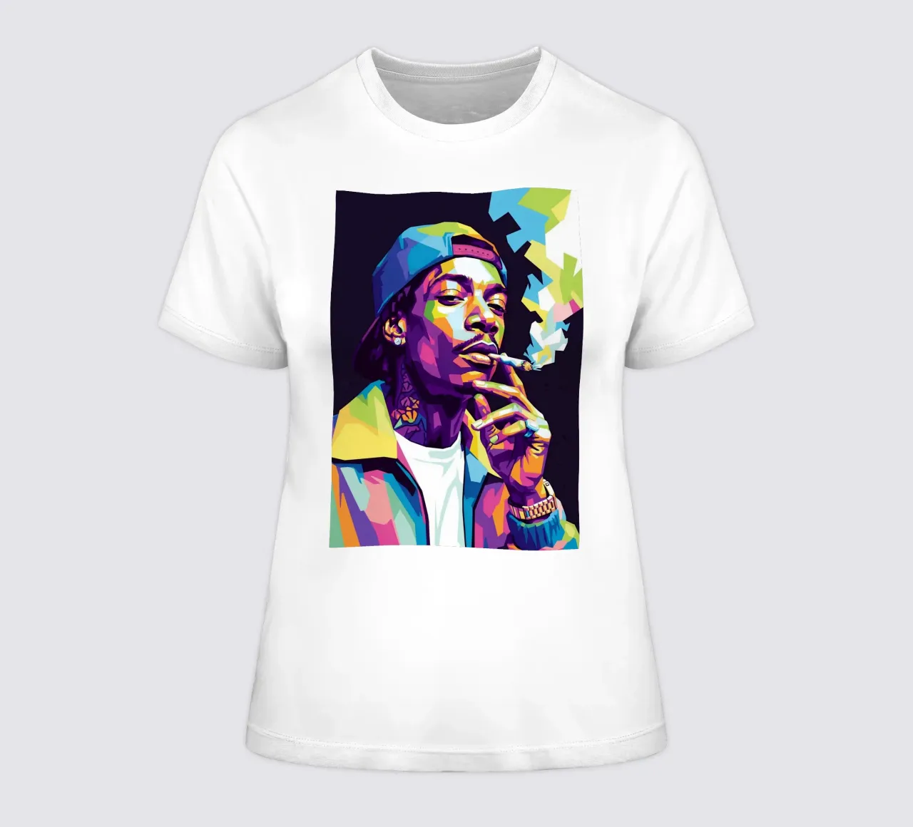 Wiz Khalifa si gode le sigarette #2 t-shirt da donna da Hantamrata