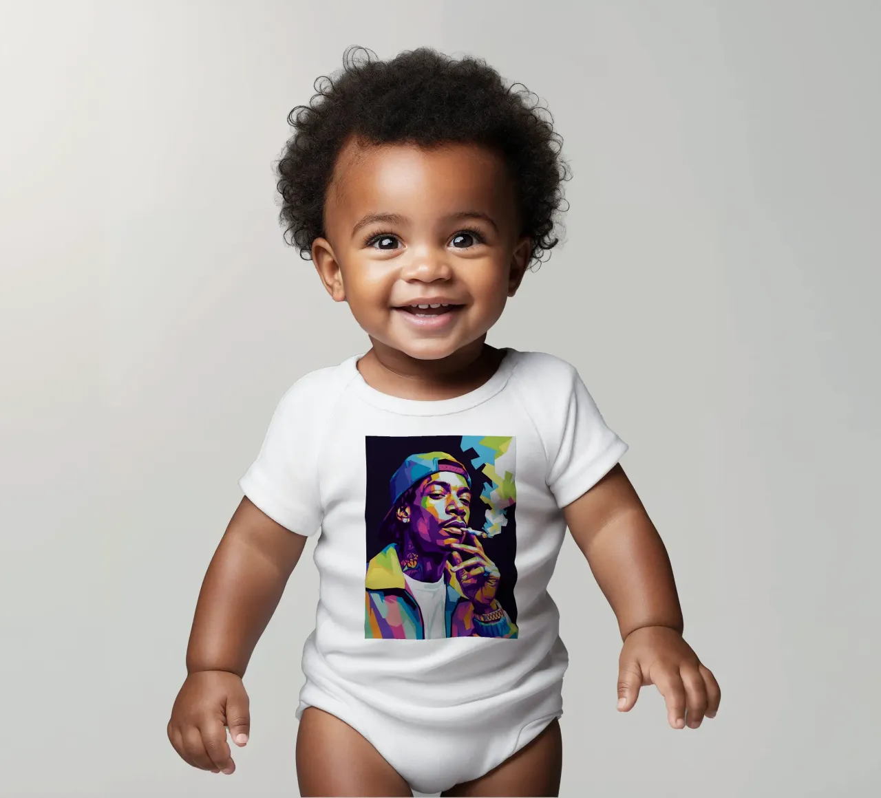 Wiz Khalifa si gode le sigarette #2 body neonato maniche corte da Hantamrata