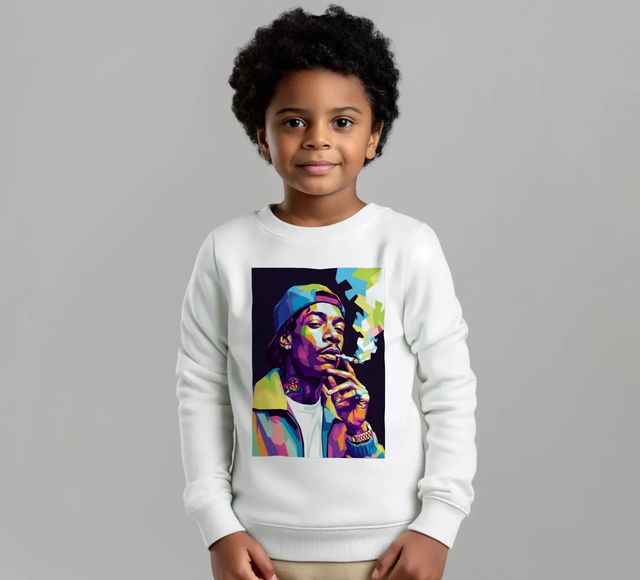 Wiz Khalifa si gode le sigarette #2 felpa bambino da Hantamrata