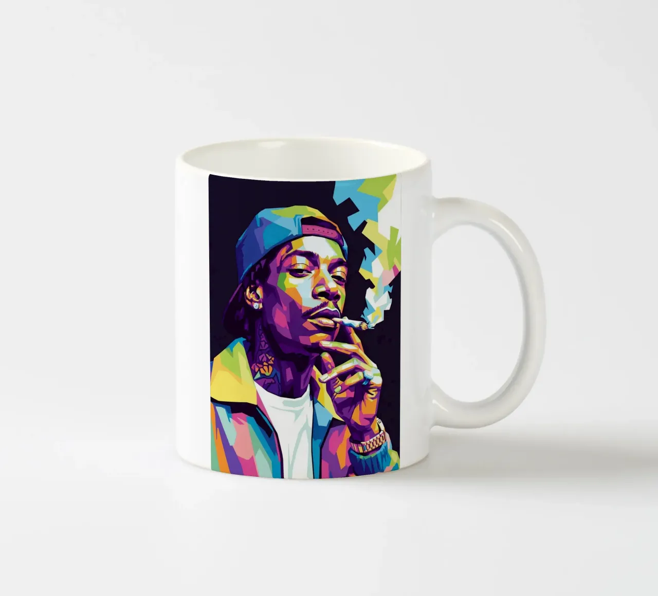 Wiz Khalifa si gode le sigarette #2 tazza in ceramica da Hantamrata