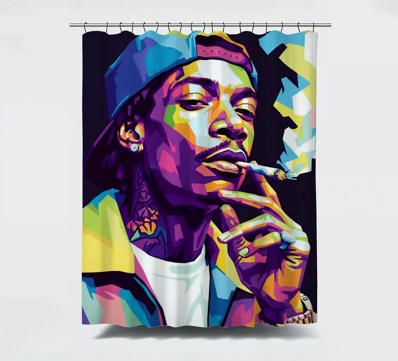 Wiz Khalifa si gode le sigarette #2 tenda da doccia da Hantamrata