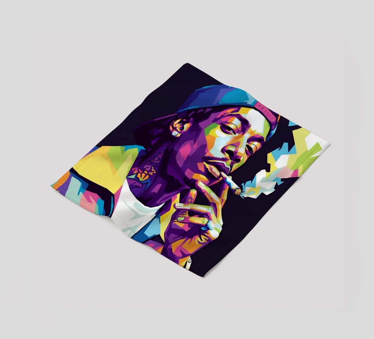 Wiz Khalifa si gode le sigarette #2 coperta in pile da Hantamrata