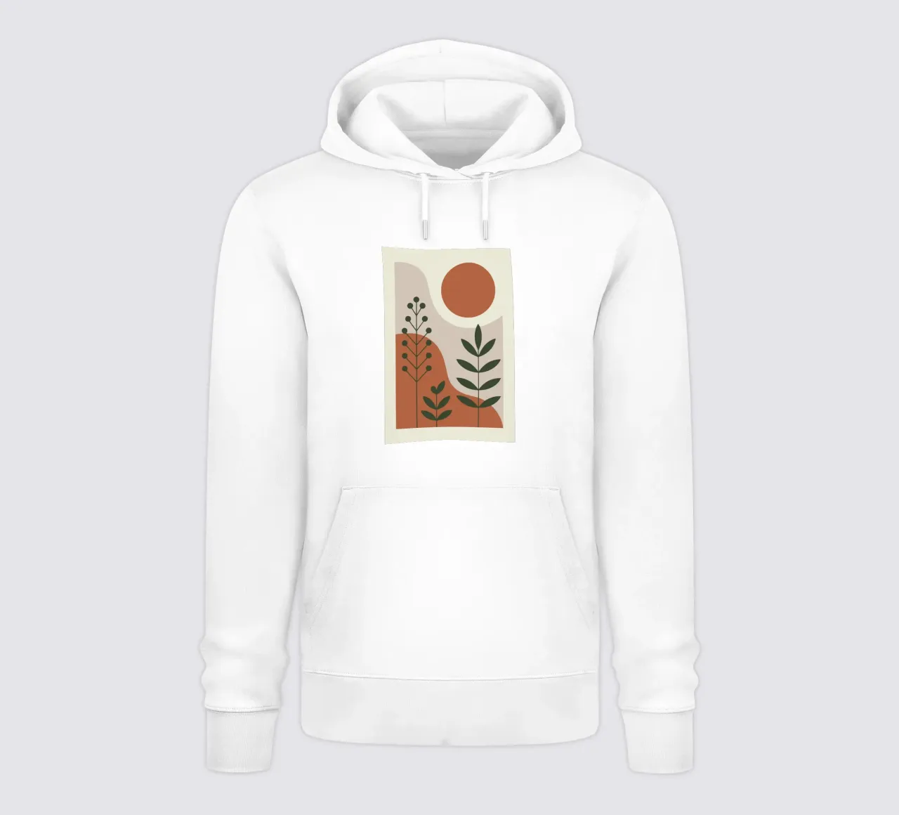Abstract Forest Lines felpa con cappuccio da LisaArtes