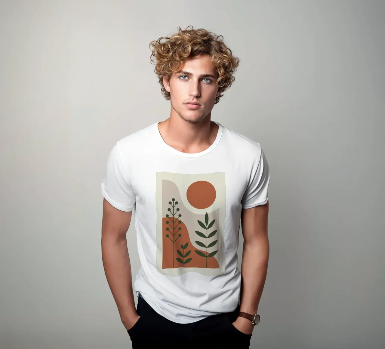 Abstract Forest Lines t-shirt da LisaArtes