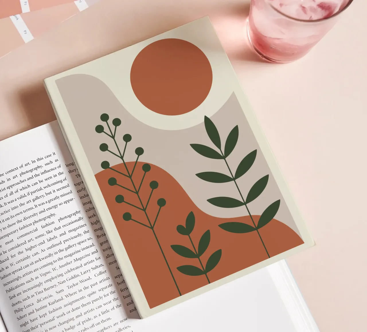 Abstract Forest Lines notebook by LisaArtes
