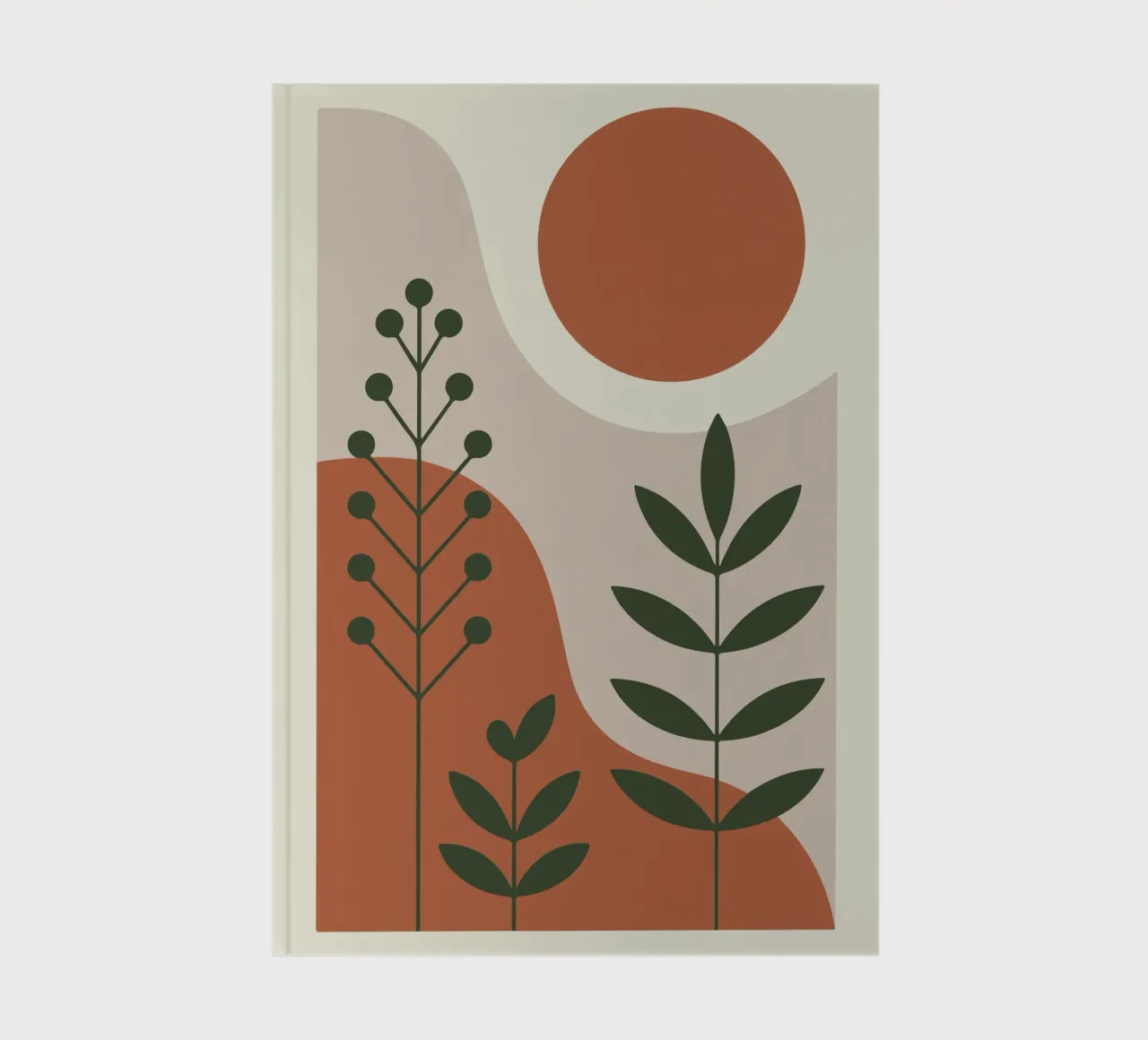 Abstract Forest Lines notebook by LisaArtes