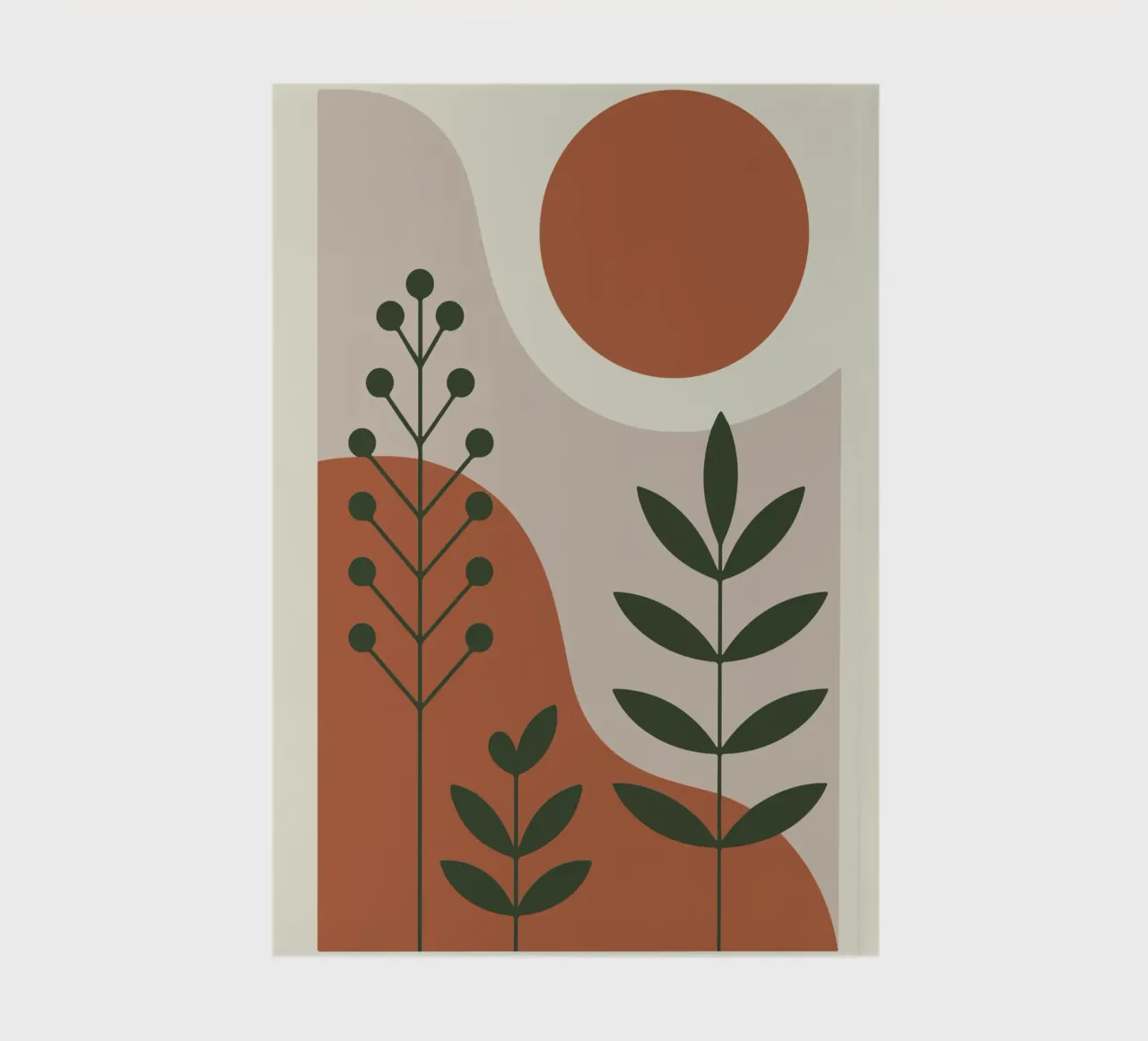 Abstract Forest Lines notebook by LisaArtes