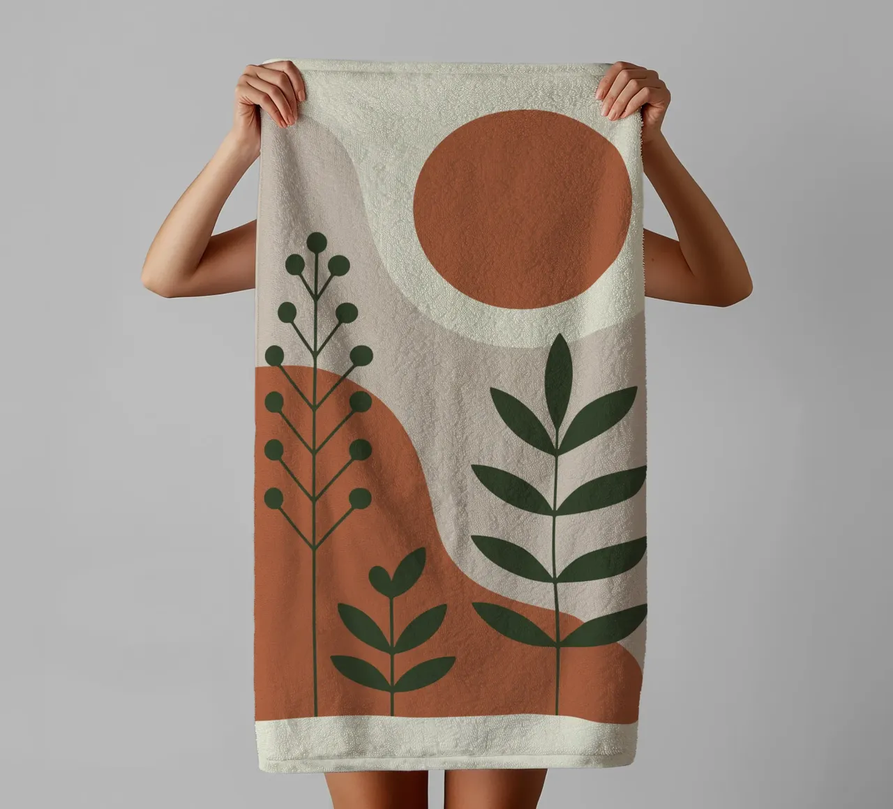 Abstract Forest Lines asciugamano da bagno da LisaArtes