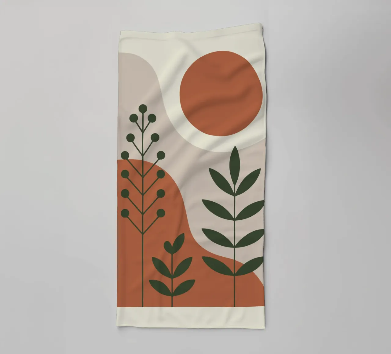 Abstract Forest Lines asciugamano da bagno da LisaArtes