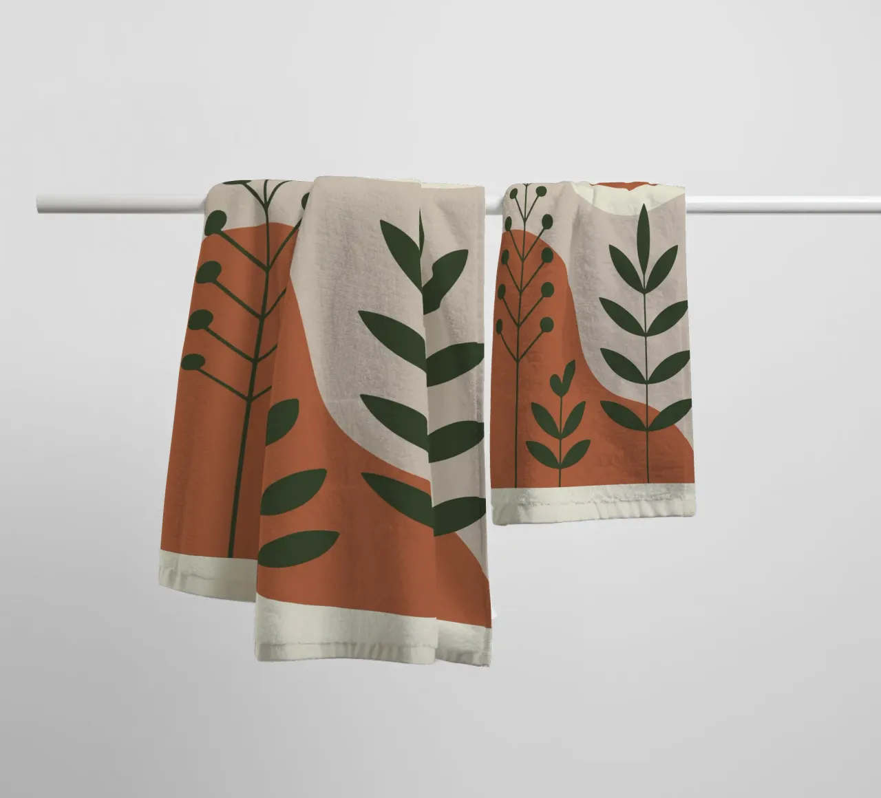 Abstract Forest Lines asciugamano da bagno da LisaArtes