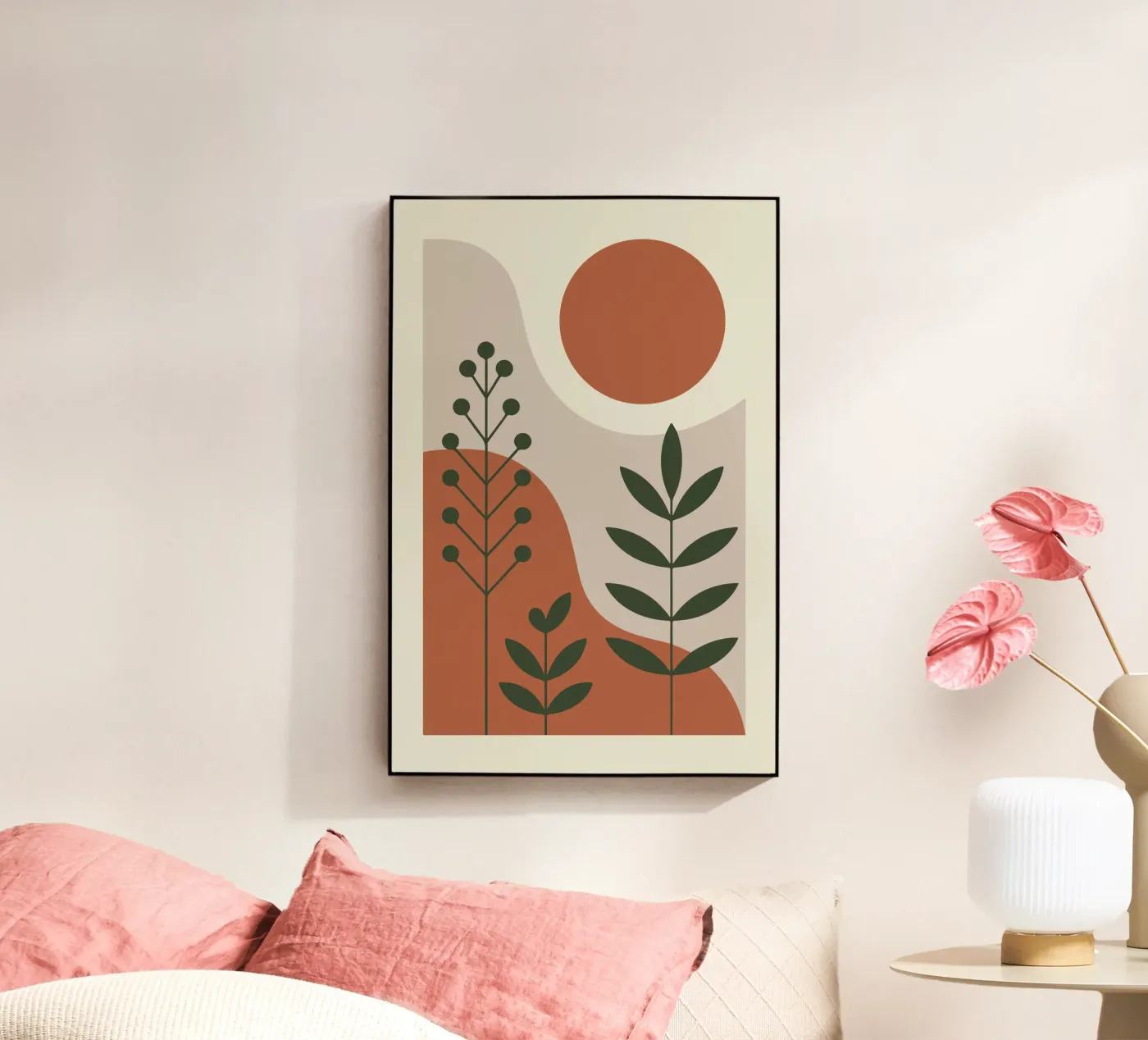Abstract Forest Lines acrylic glass by LisaArtes
