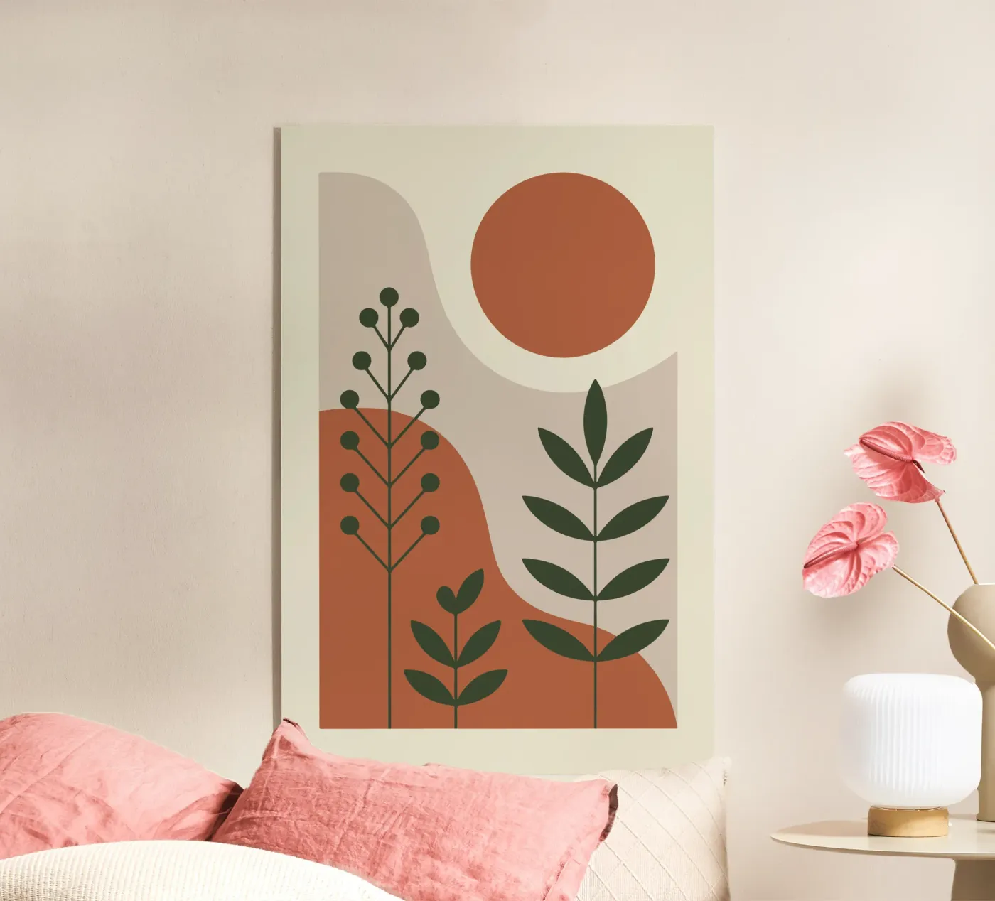 Abstract Forest Lines acrylic glass by LisaArtes