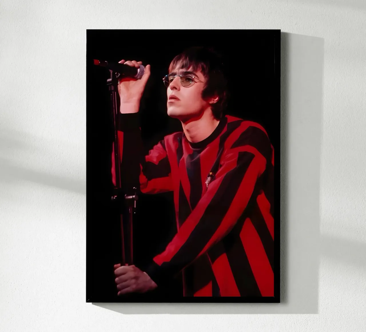 Liam Gallagher poster con telaio in legno da Low poly art