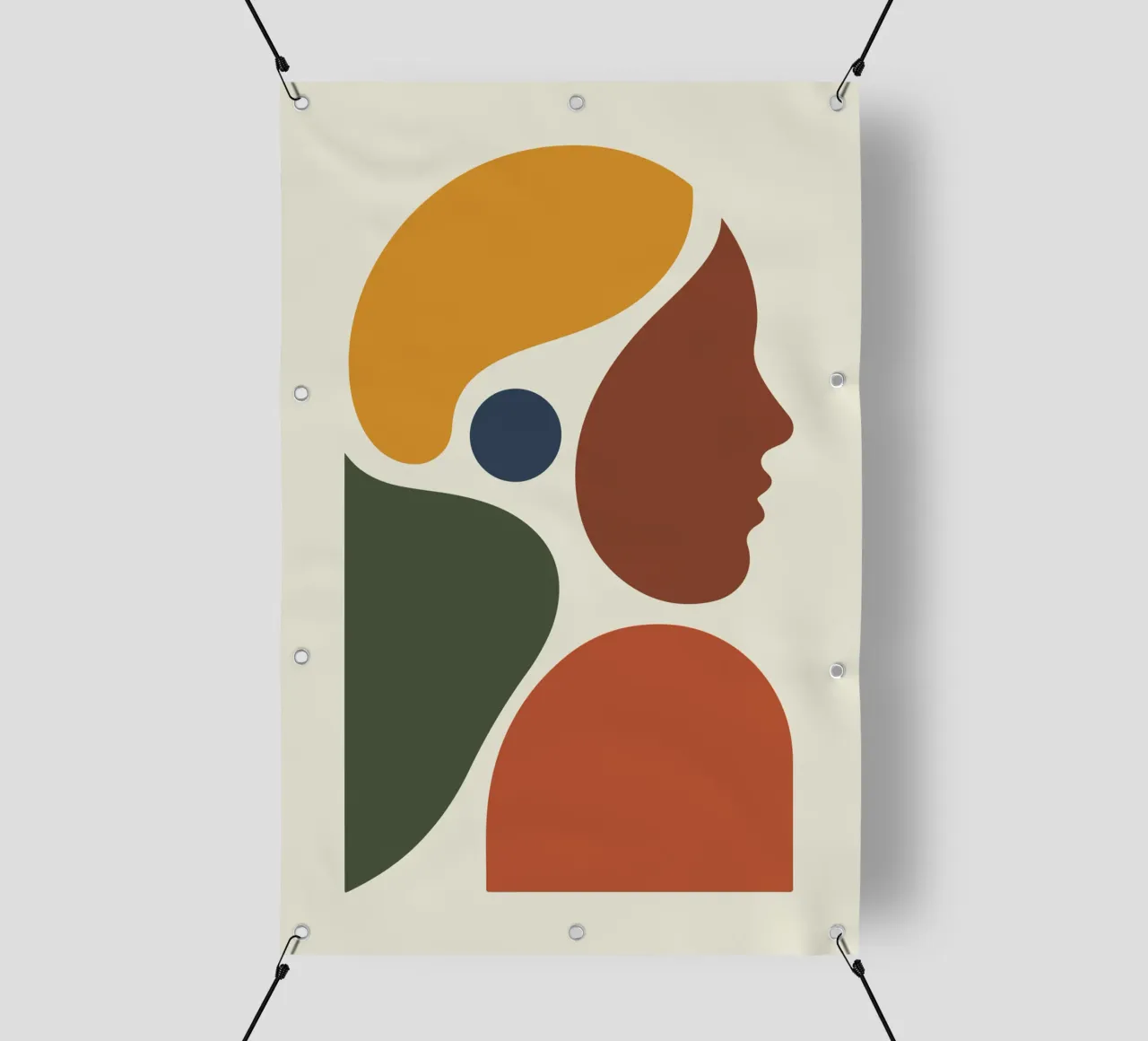 Abstract Silhouette telo in pvc da LisaArtes