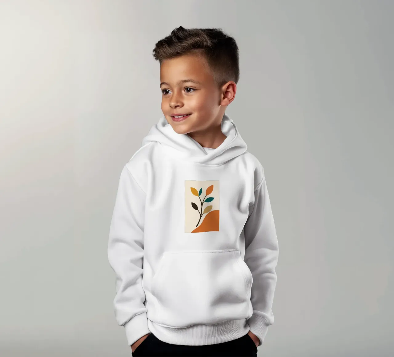 Abstract Tree Branch felpa bambino con cappuccio da LisaArtes