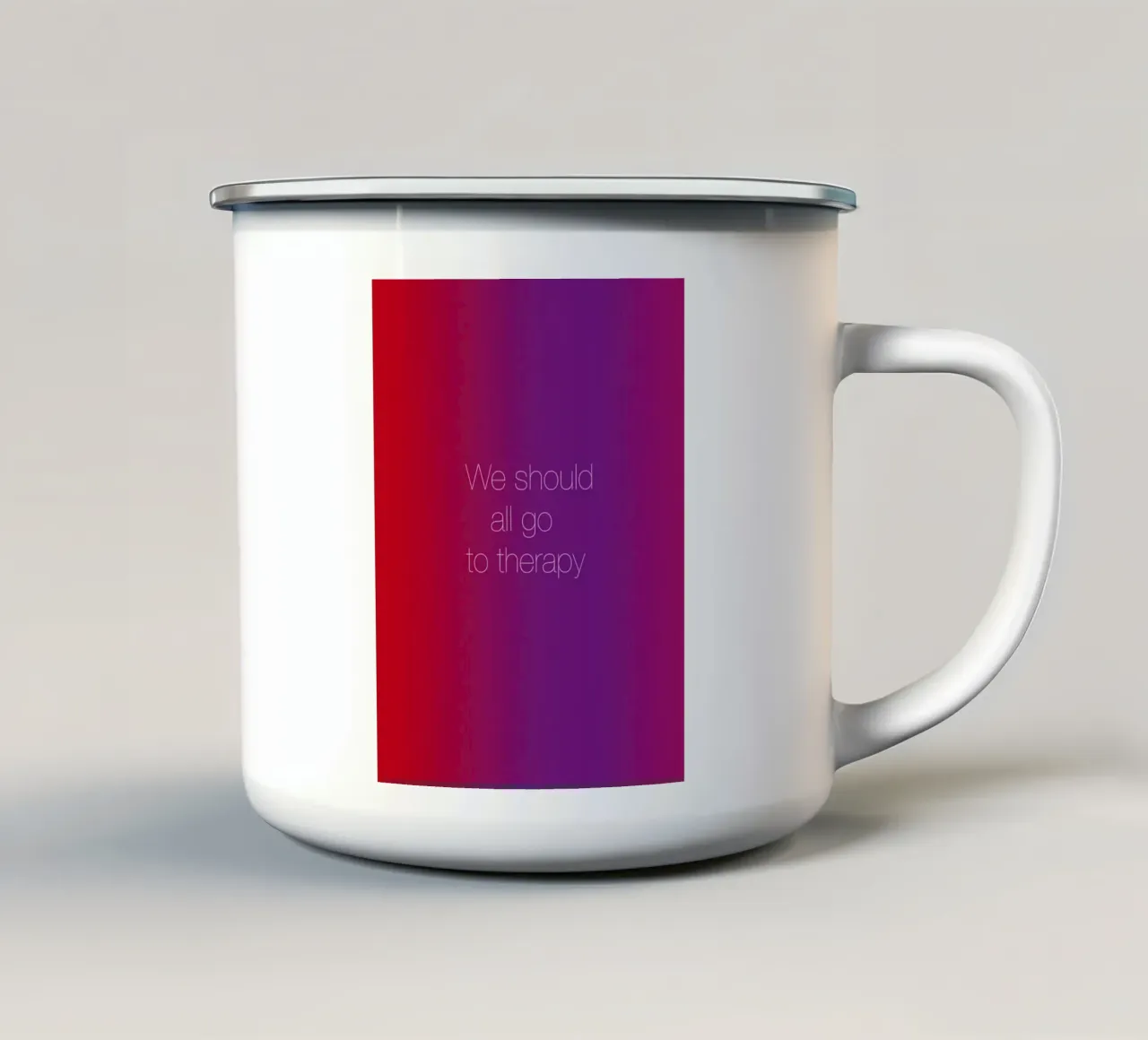 Date Idea tazza in smalto da Femlouise.illustrations