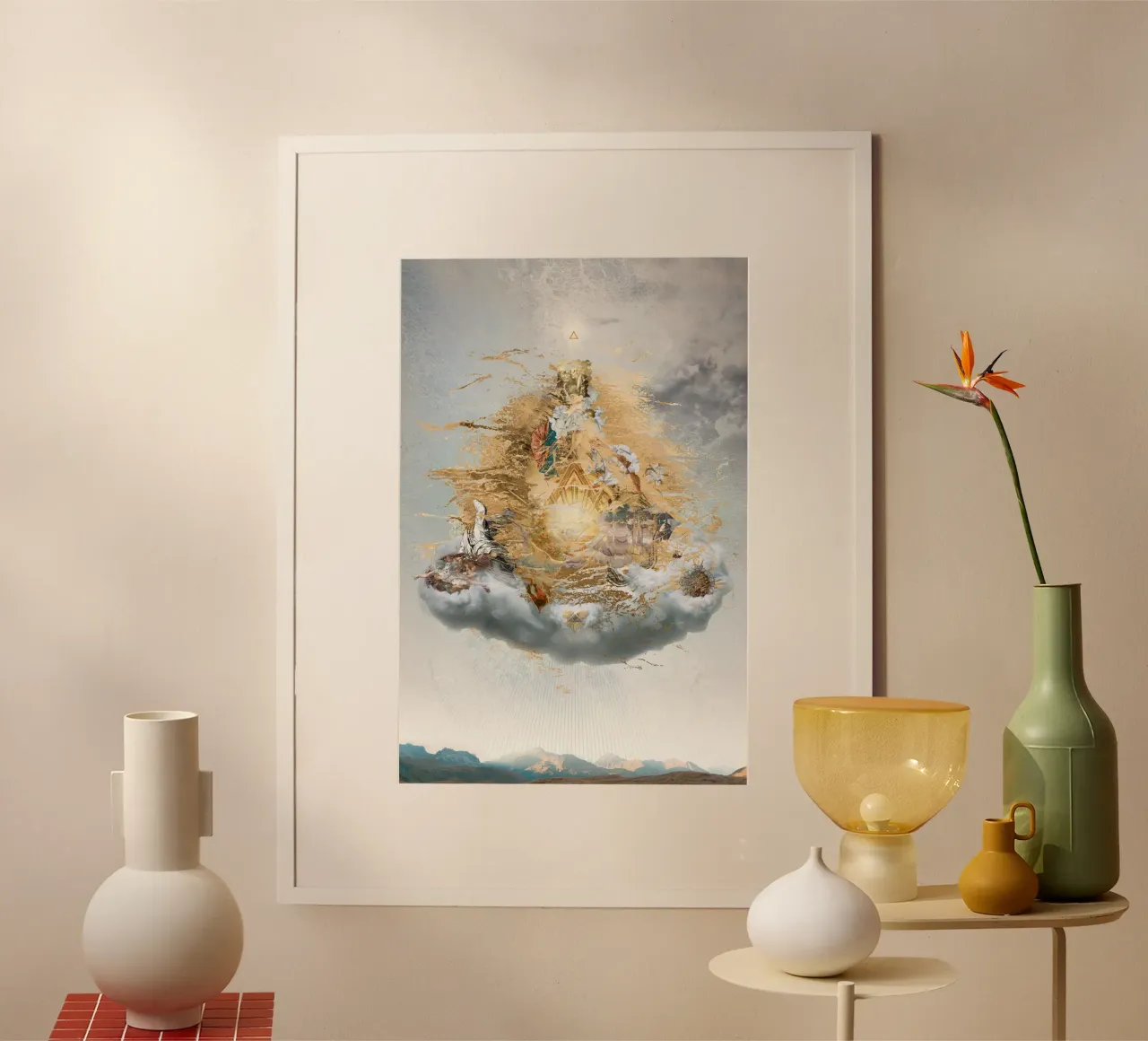 Non rappresentabile poster con telaio in legno da undarstellbar Christliche Poster