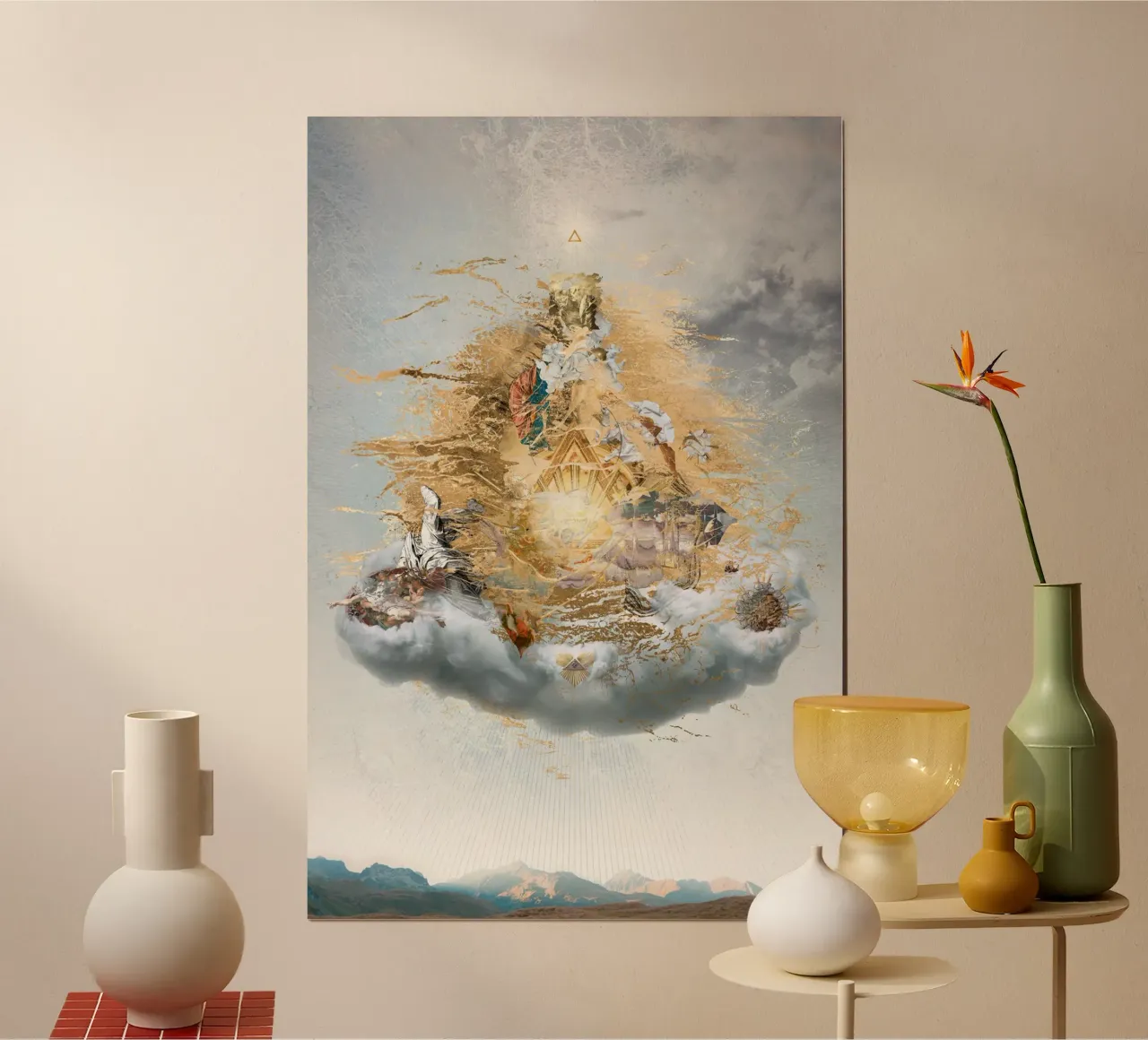 Non rappresentabile poster con telaio in legno da undarstellbar Christliche Poster
