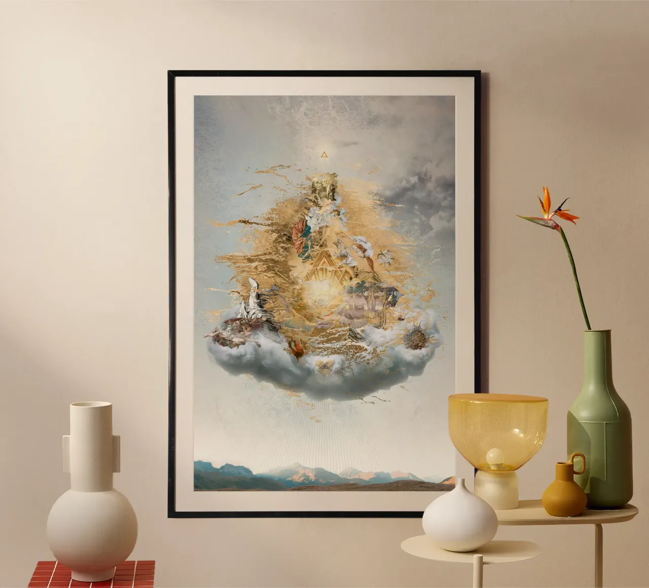 Non rappresentabile poster con telaio in legno da undarstellbar Christliche Poster