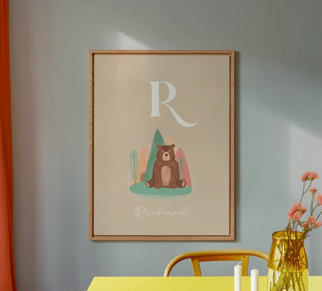 Initial with bear forex plate by mymia