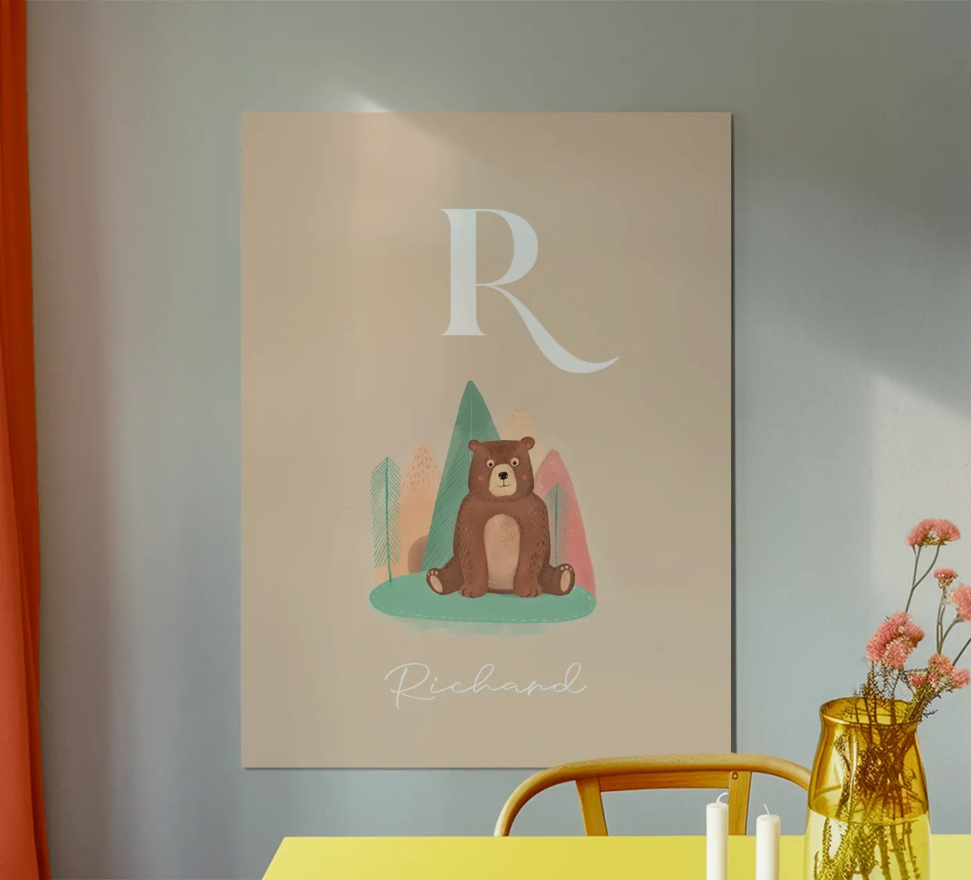 Initialen met beer poster van mymia