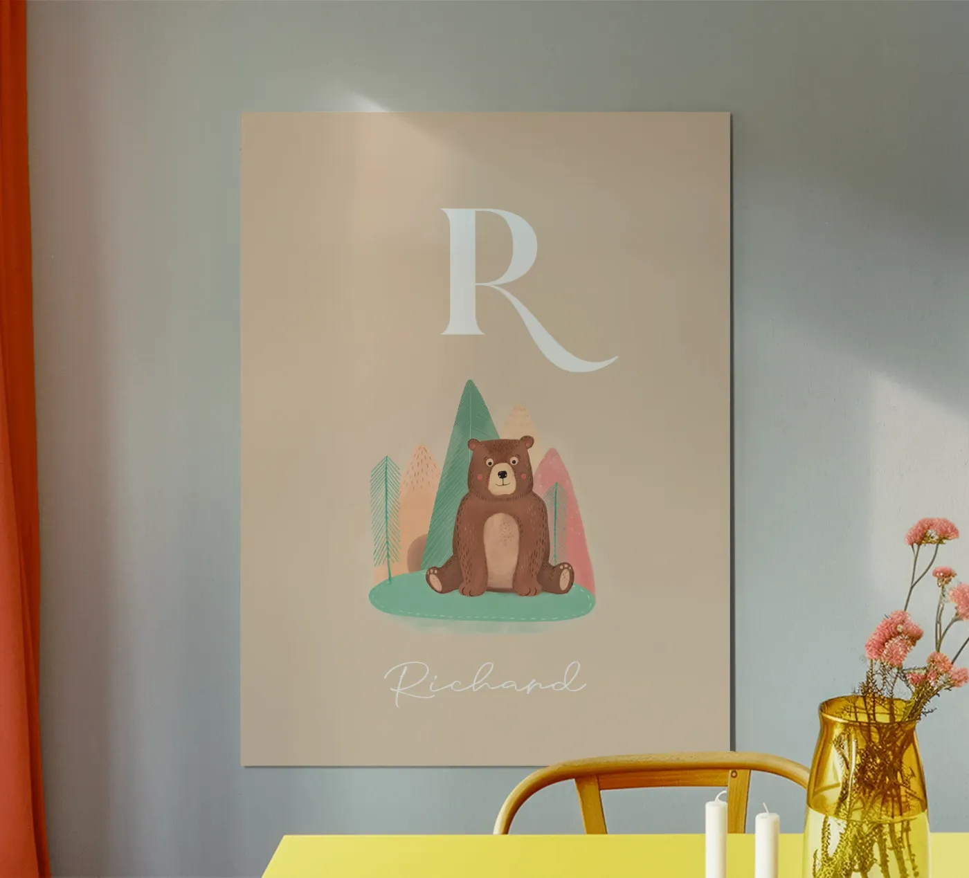 Initialen met beer poster van mymia