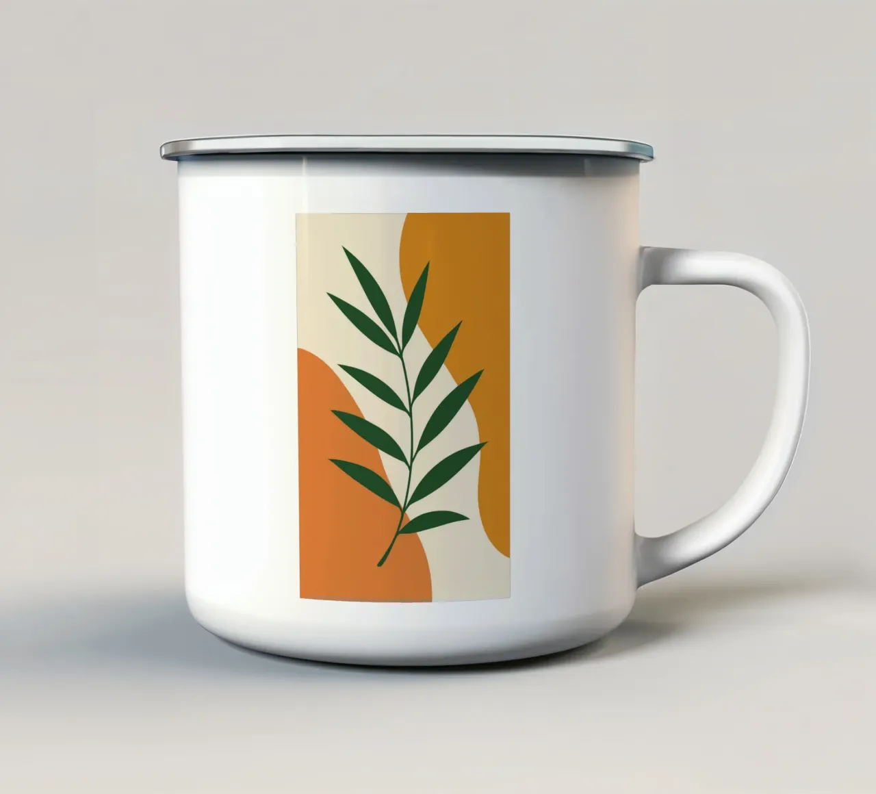 Bamboo Leaves tazza in smalto da LisaArtes