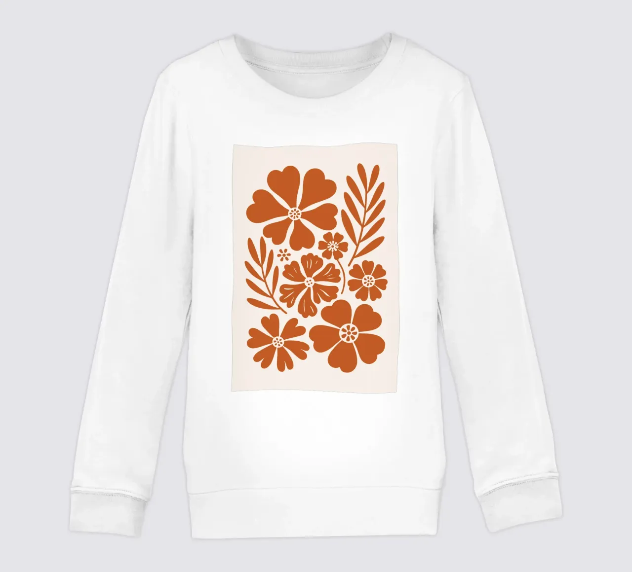 boho abstract flowers felpa bambino da LisaArtes