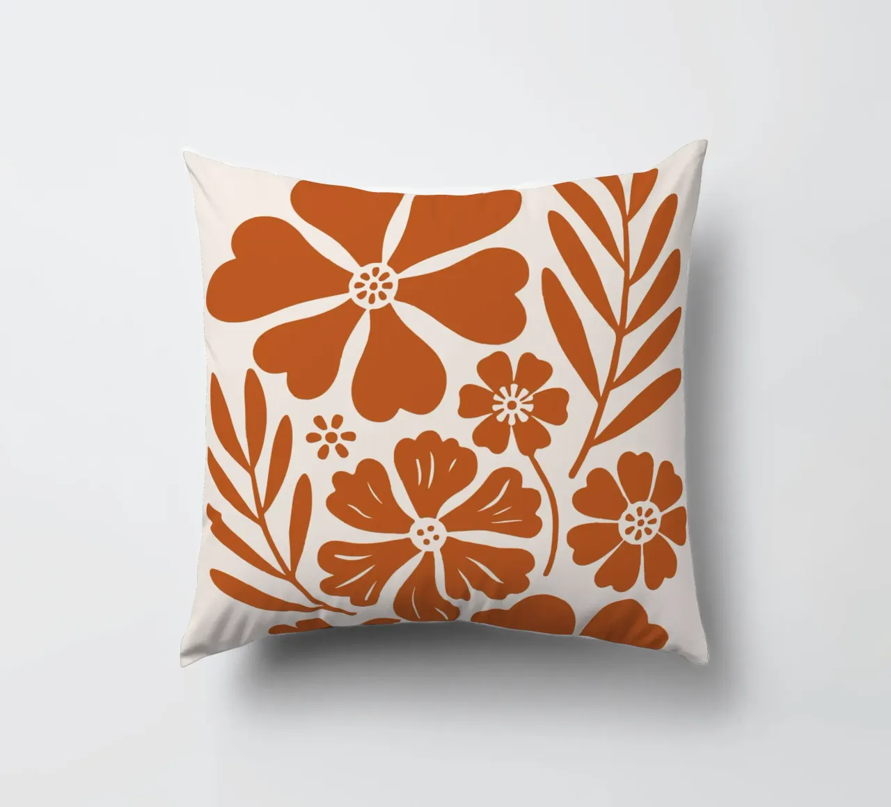 boho abstract flowers cuscino da LisaArtes