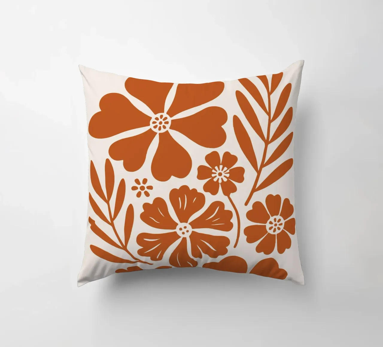 boho abstract flowers cuscino da LisaArtes
