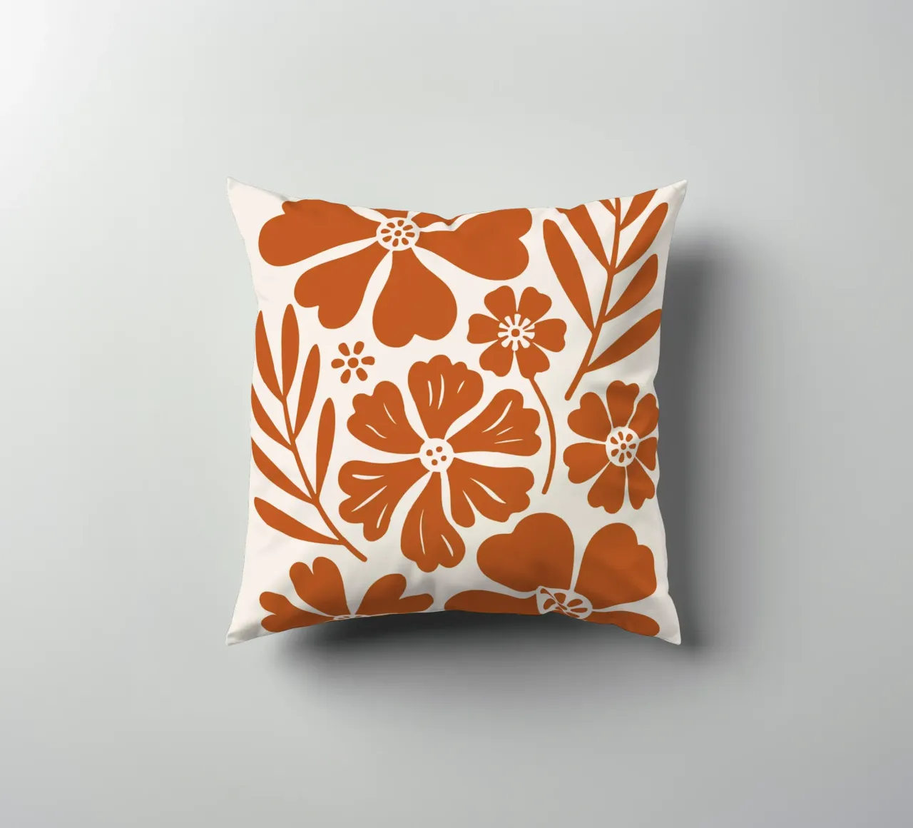 boho abstract flowers cuscino da LisaArtes