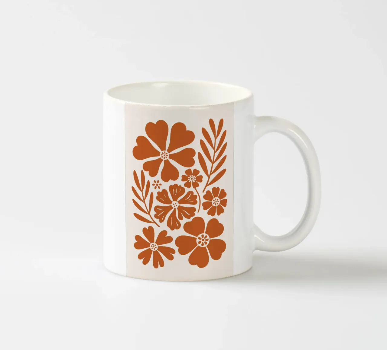 boho abstract flowers tazza in ceramica da LisaArtes
