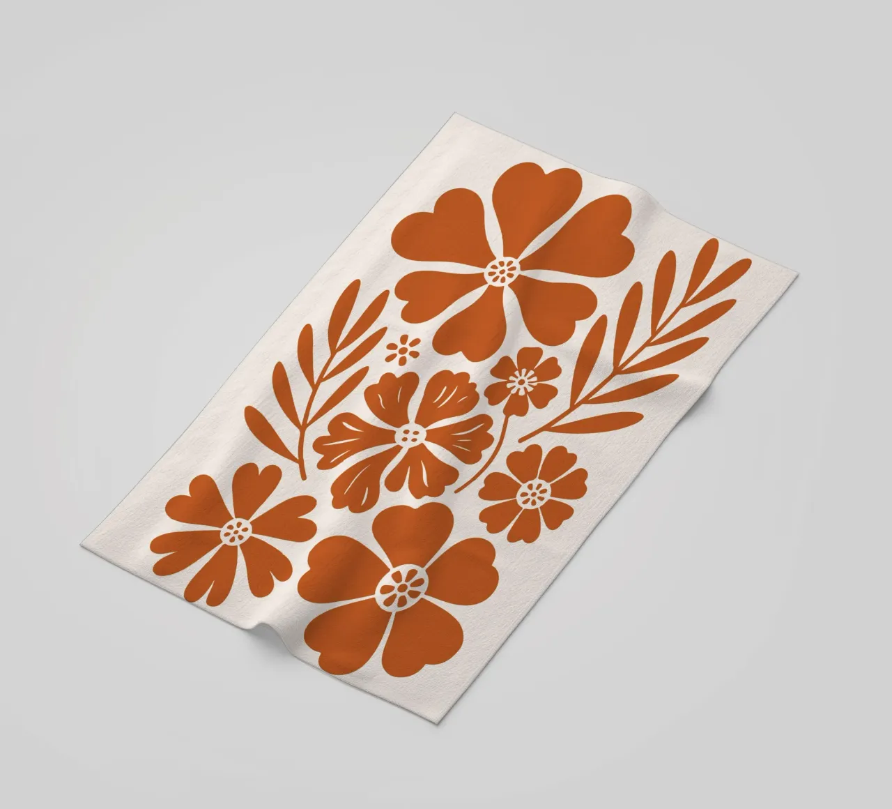boho abstract flowers telo mare da LisaArtes