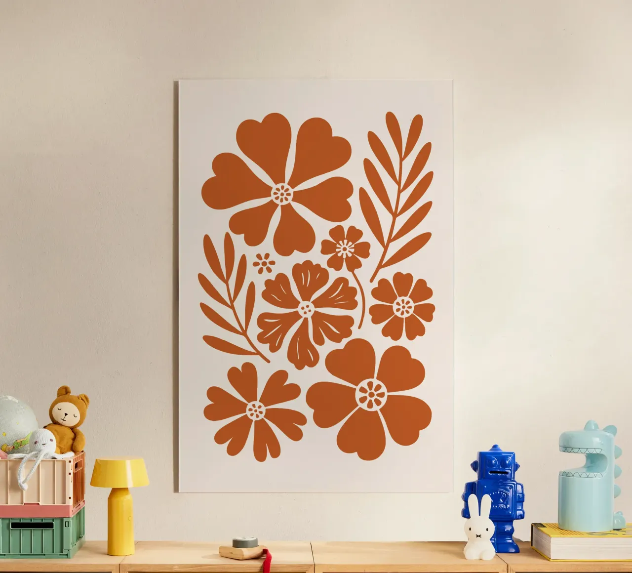 boho abstract flowers plexiglass da LisaArtes