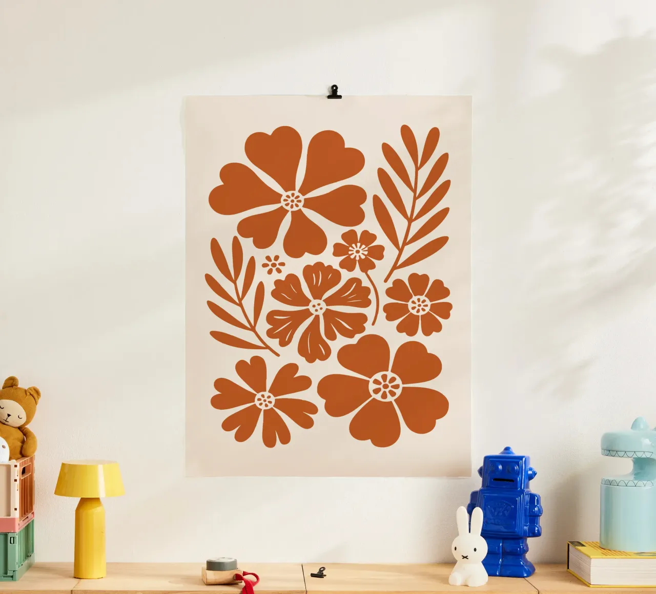 boho abstract flowers poster da LisaArtes