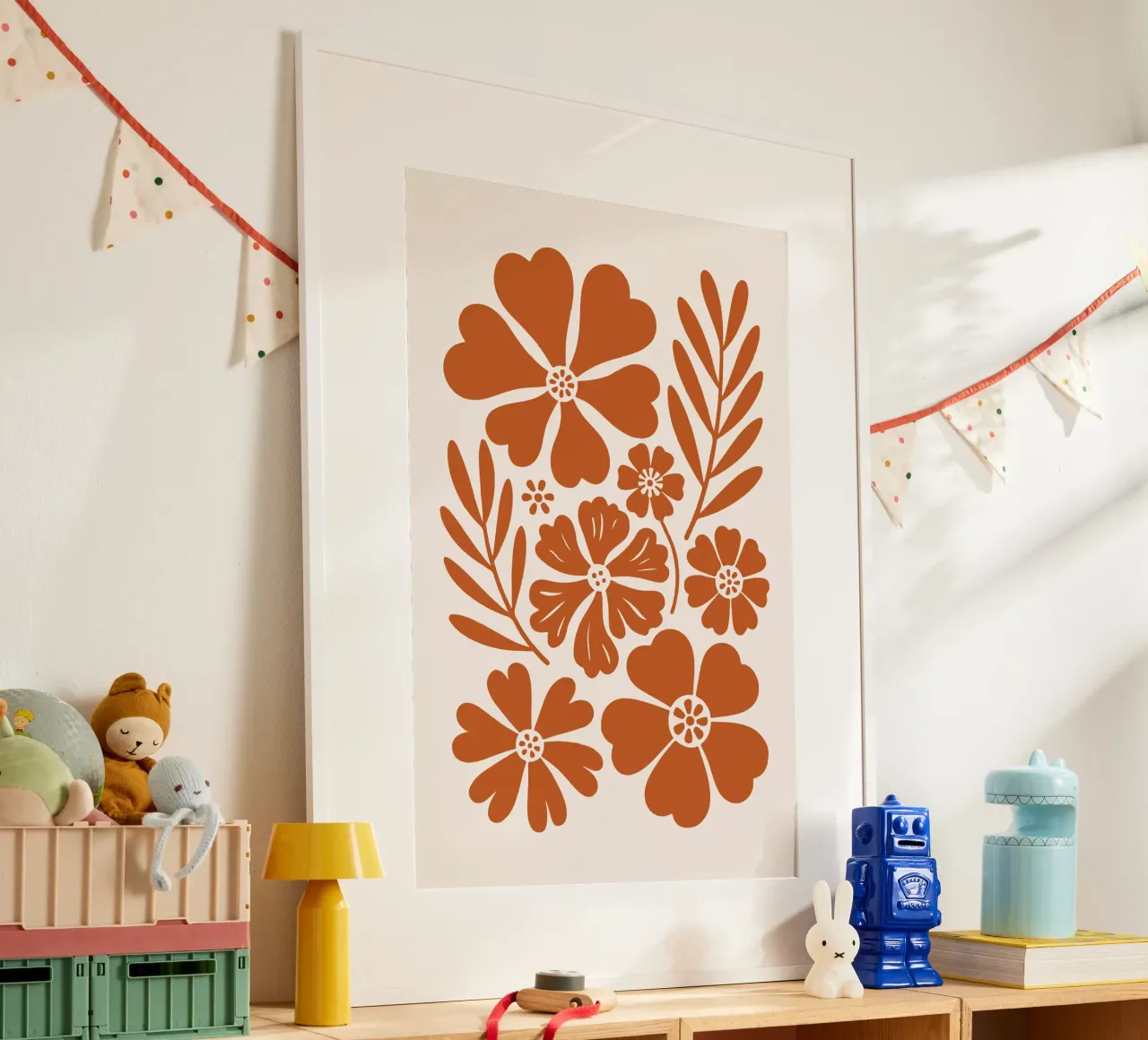 boho abstract flowers poster da LisaArtes