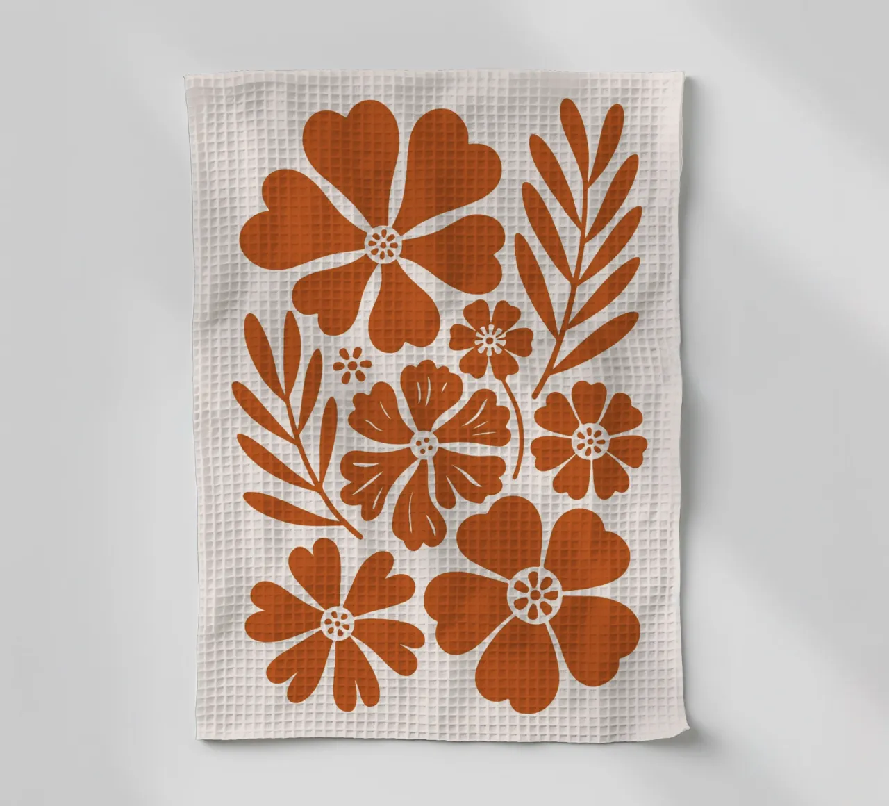boho abstract flowers canovaccio da cucina da LisaArtes