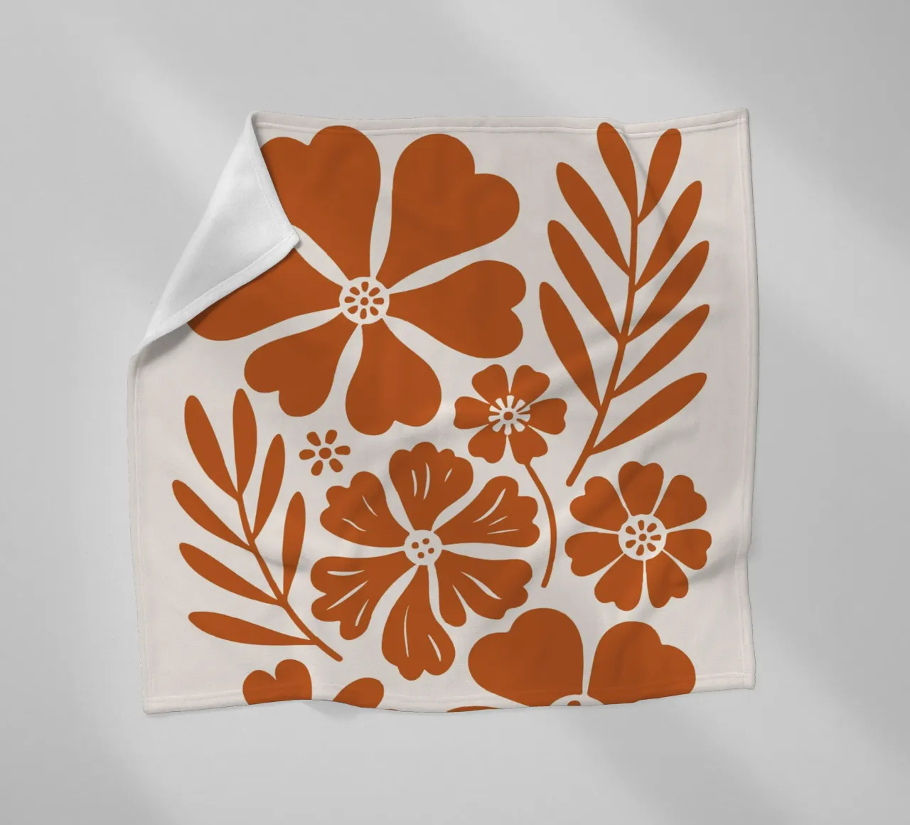 boho abstract flowers coperta in pile da LisaArtes