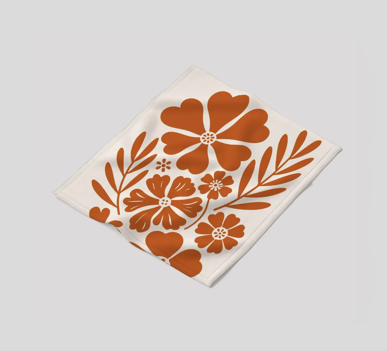 boho abstract flowers coperta in pile da LisaArtes