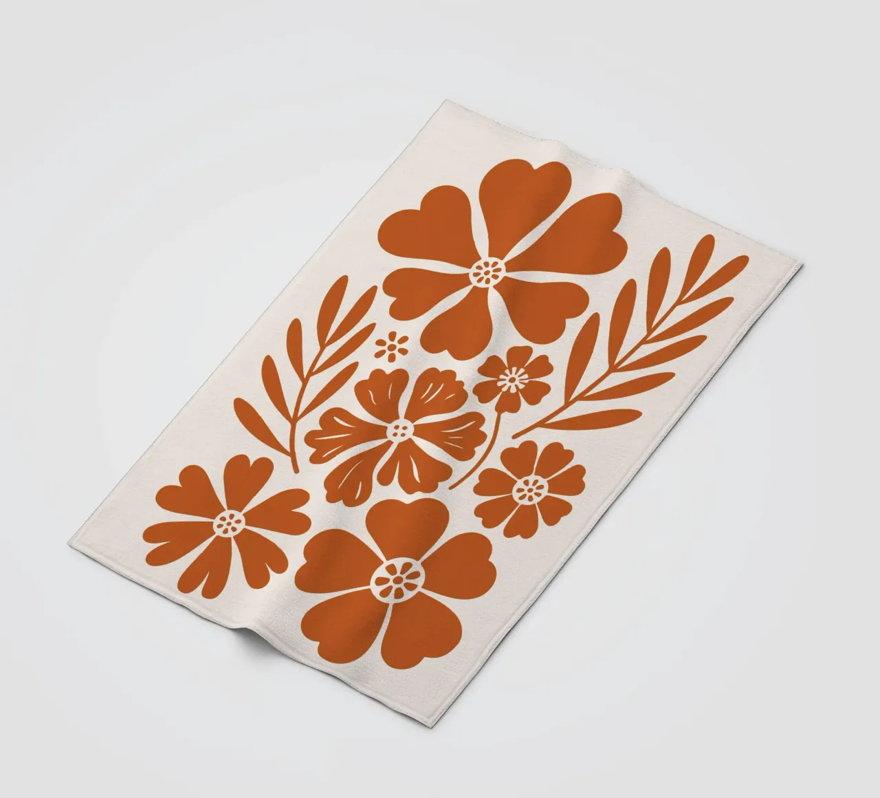 boho abstract flowers coperta in pile da LisaArtes