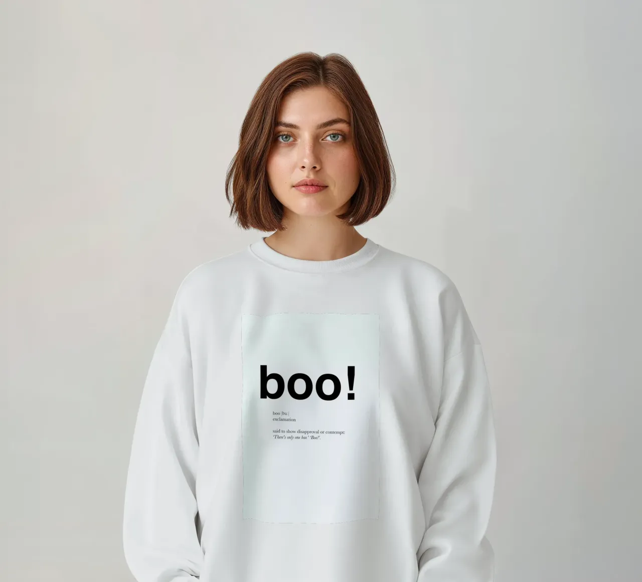 The boo interjection sweatshirt van Matěj Kašpar Jirásek